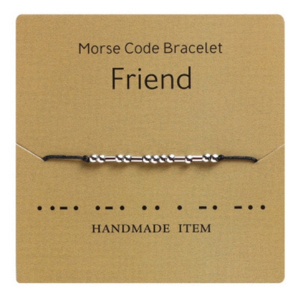 🎁🎁2/$18 Free with a min $50. 2/$20 Morse code bracelet - Picture 3 of 13